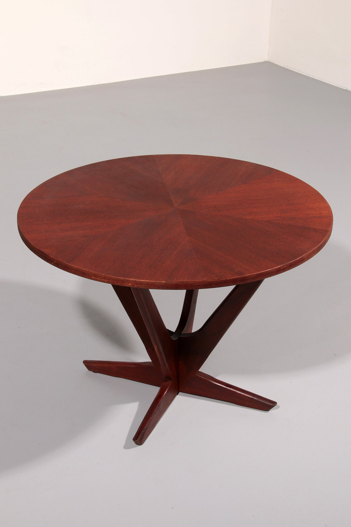 Søren Georg Jensen Kubus Radial Teak Couchtisch, Dänemark, 1960er Jahre