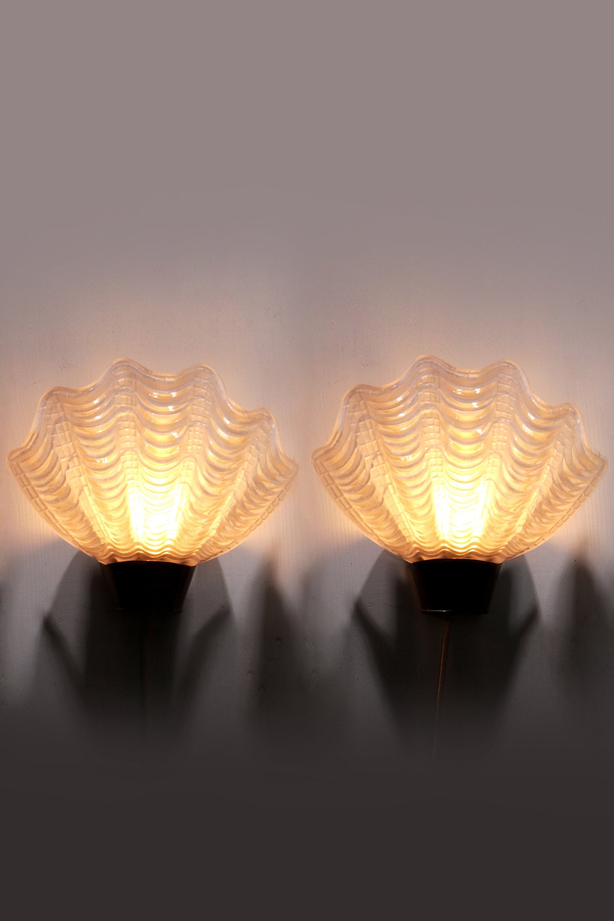 ASEA Wandleuchten „Coquille“ im Midcentury-Modern-Stil, 1950er Jahre, Schweden