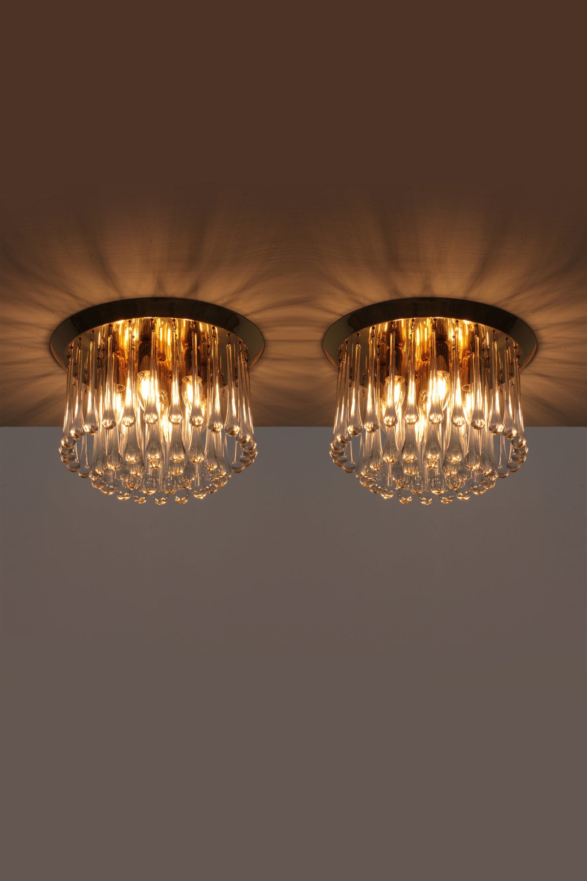 Kalmar Murano Vintage Rain Drop Pendant Lamps