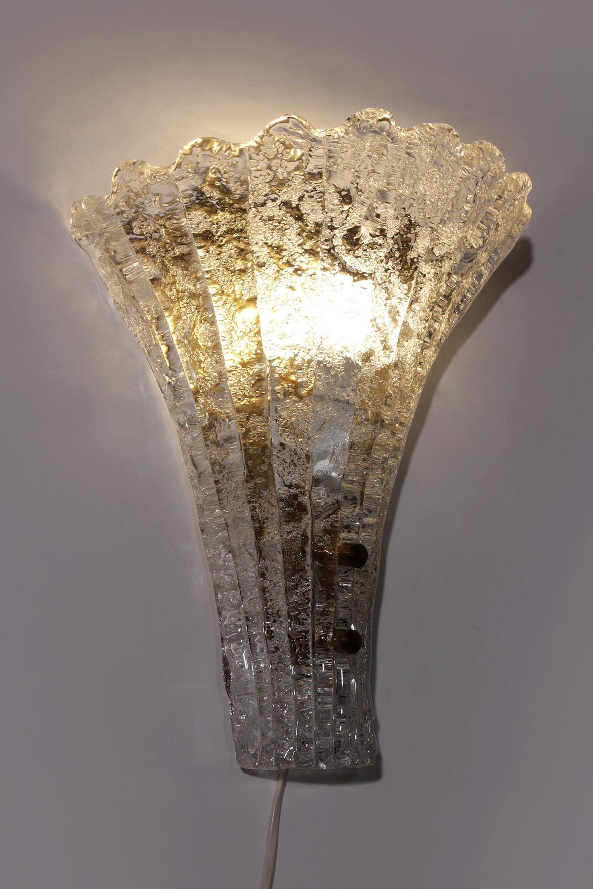 Elegante Carl Fagerlund wandlamp van Orrefors, 36cm, 1960 Zweden