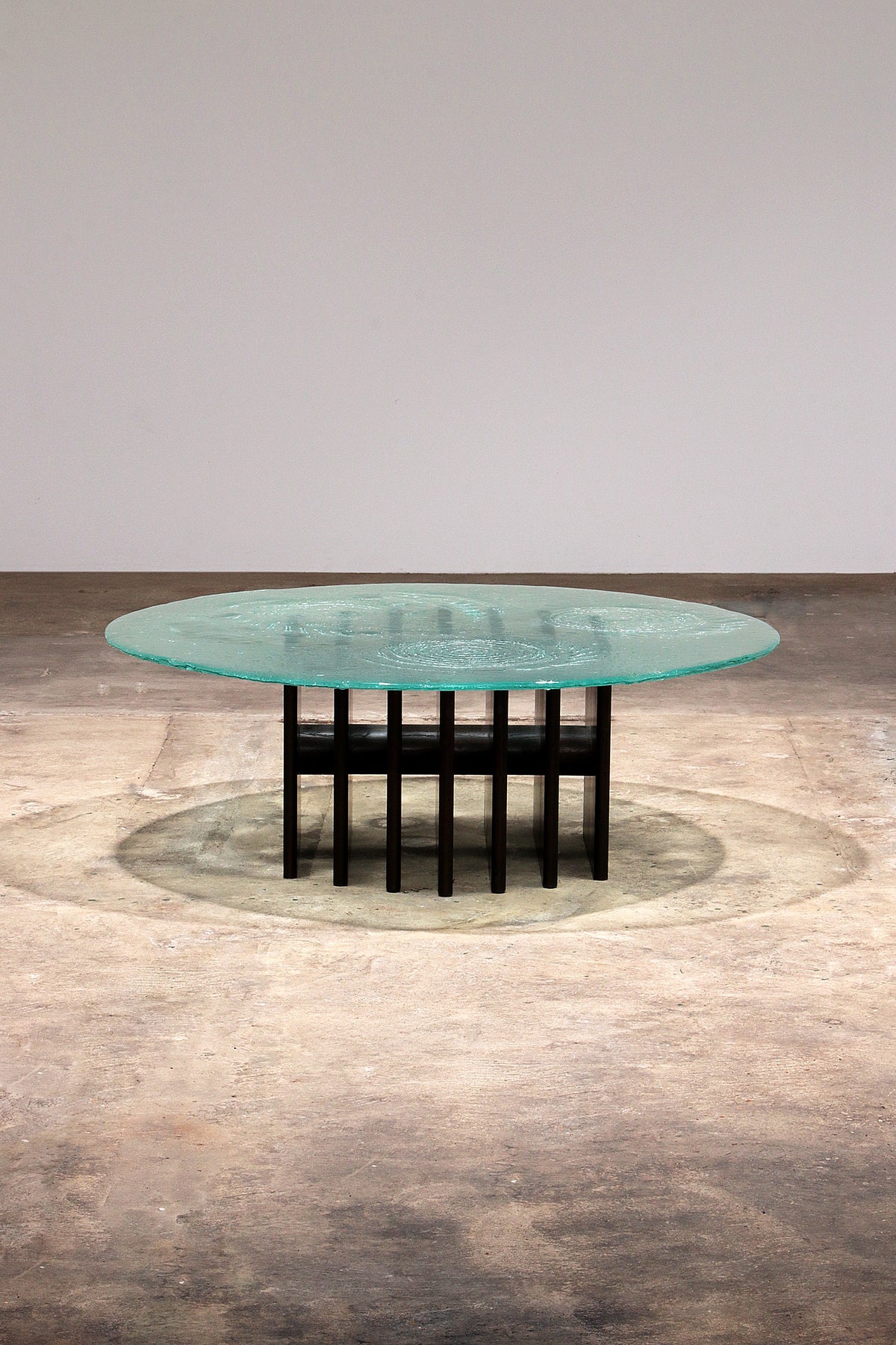 Skulpturaler Glas-Couchtisch von Heinz Lilienthal, 1970, Deutschland