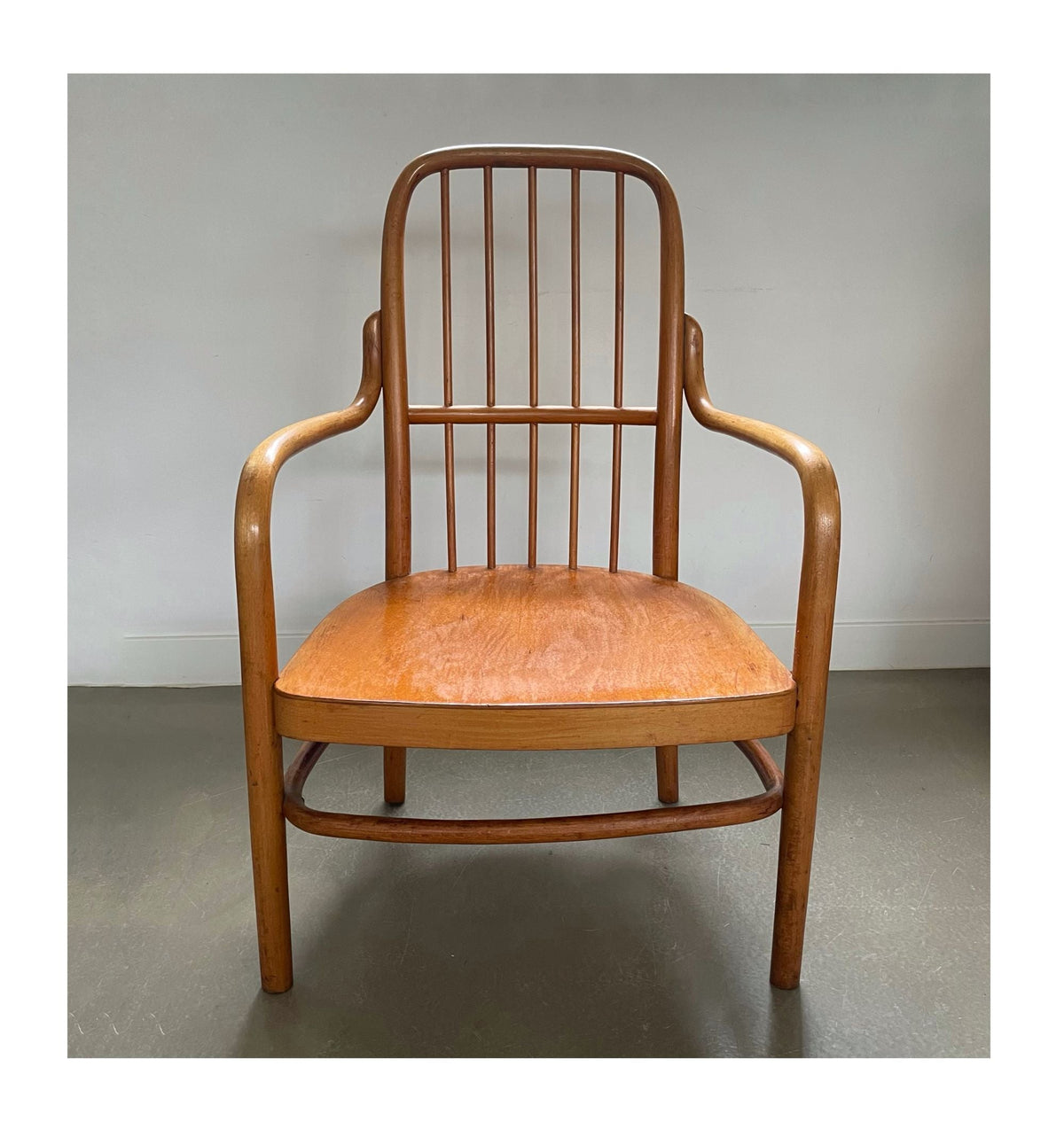 Bentwood armchair model A63-F, design Josef Frank for Thonet, 1930s, Austria