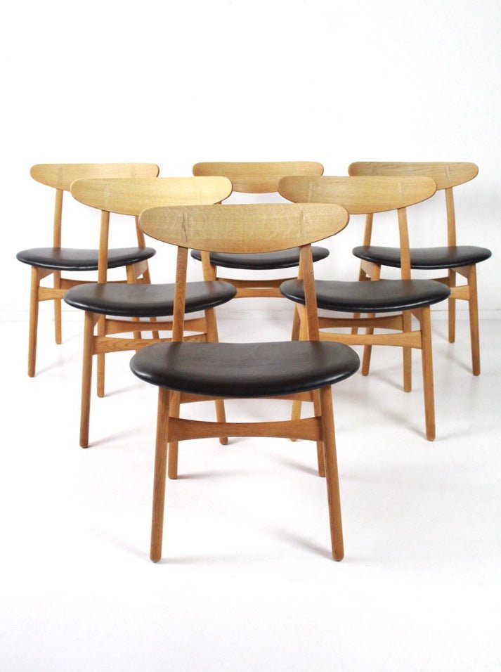 Esszimmerstühle CH30 von Hans J Wegner für Carl Hansen & Søn, Dänemark, 70er Jahre