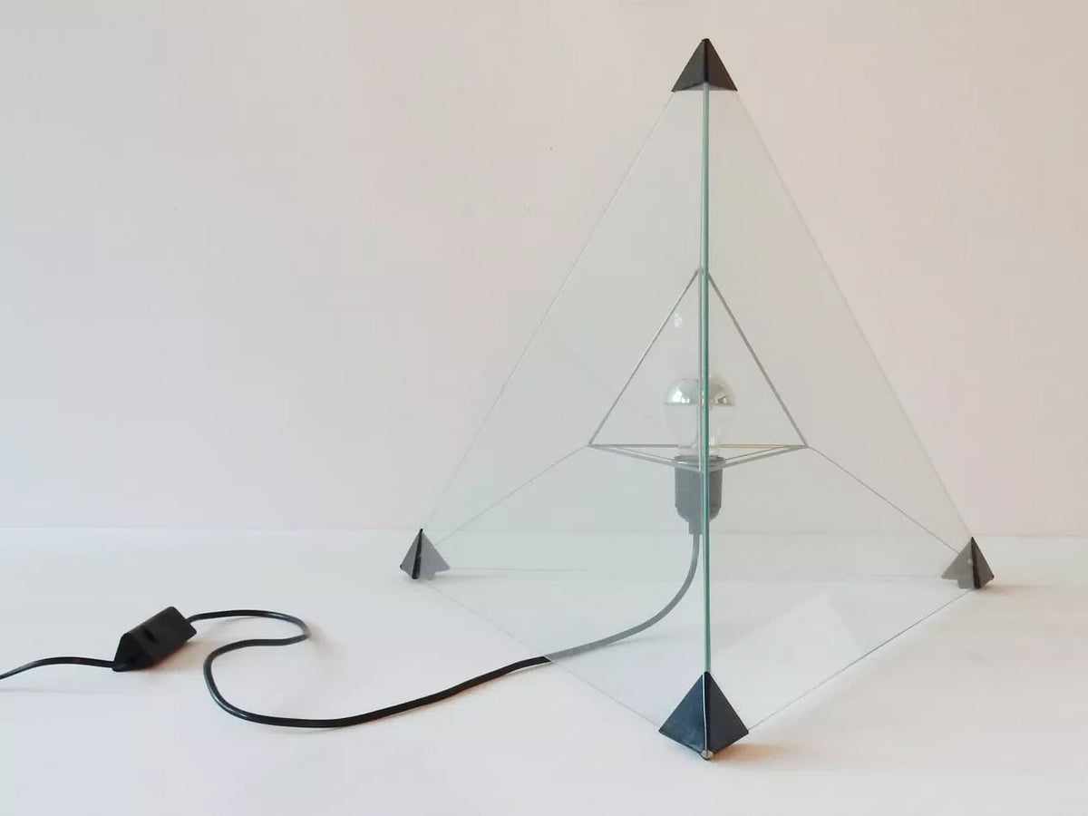 Frans van Nieuwenborg Tetrahedron Table Lamp Indoor 1979