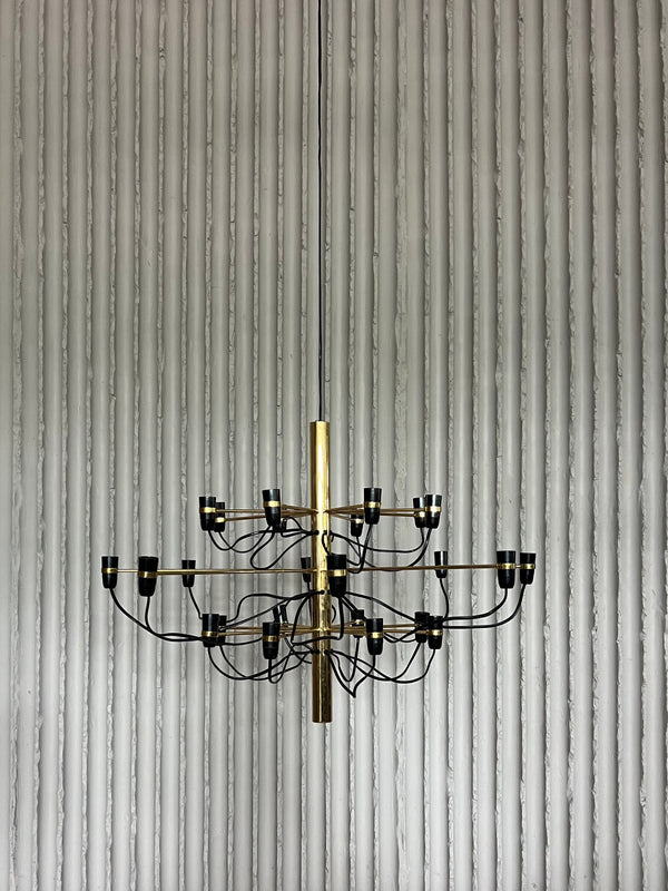 Gino Sarfatti for Flos Brass Chandelier