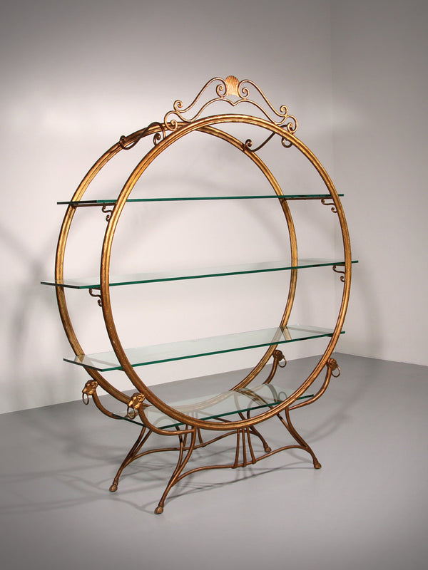Hollywood Regency Wall Unit or roomdivider from Carlton Hotel Copehagen 1950