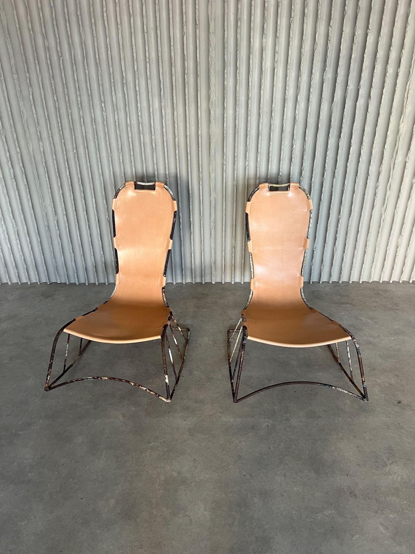 希少　SEGIS STORM スタッキングチェア　チャコール　italy Italian Saddle-Stitched Rocking Chairs