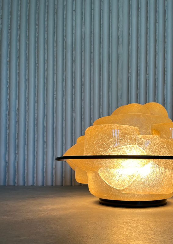 Profiterole vloer/tafellamp van Sergio Asti voor “Martinelli Luce”