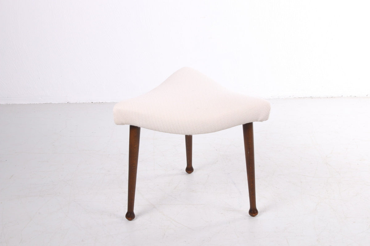 Skandinavischer Hocker aus Teakholz – Vintage-Design aus den 1960er Jahren