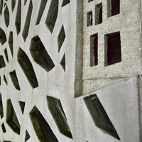 Niederländische Brutalismus-Betonfenster der 1960er Jahre – Geborgene architektonische Kunstwerke