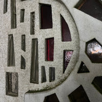 Niederländische Brutalismus-Betonfenster der 1960er Jahre – Geborgene architektonische Kunstwerke