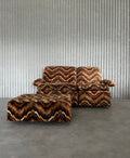1970s Italian Modular Sofa with Ottoman – Missoni Style Upholstery - COLLECTORS RDAM