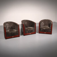 Art-Deco-Sessel, Entwurf von Frits Schuitema, mit Tisch, 1980