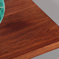 Vintage-Couchtisch im dänischen Design mit Keramikfliesen