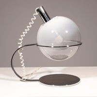 Italienische Tischleuchte aus Chrom und Glas, 1960