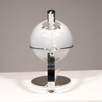 Italienische Tischleuchte aus Chrom und Glas, 1960