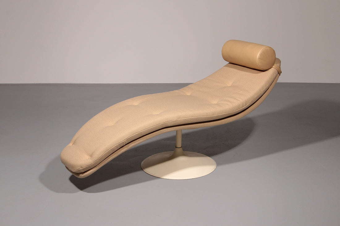 Vintage 60s Lounge Chair with Modern Upholstery