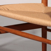 Esszimmerstühle von Hans Wegner für Carl Hansen &amp; Søn, Dänemark 2 CH37 und 2 CH36