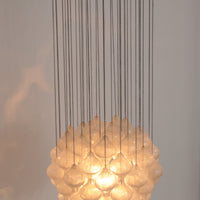 Kalmar 'Tulipan' Kronleuchter-Pendelleuchte, mundgeblasenes Glas, 1970,