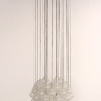 Kalmar 'Tulipan' Kronleuchter-Pendelleuchte, mundgeblasenes Glas, 1970,