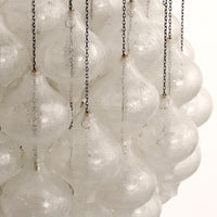 Kalmar 'Tulipan' Kronleuchter-Pendelleuchte, mundgeblasenes Glas, 1970,