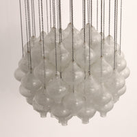 Kalmar 'Tulipan' Kronleuchter-Pendelleuchte, mundgeblasenes Glas, 1970,