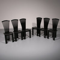 Postmoderne Esszimmerstühle von Pietro Costantini, Italien, 1980er Jahre