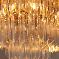 Novaresi Gold Plated Ceiling Lamp CH Serie 1970 Italy