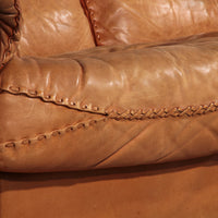 De Sede DS101 Dreisitzer in cognacfarbenem Leder