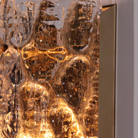 Wandleuchten von Carl Fagerlund, Orrefors (schwedisches Glas), Modell Gefion von Lyfa Denmark
