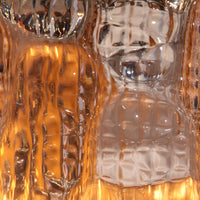 Wandleuchten von Carl Fagerlund, Orrefors (schwedisches Glas), Modell Gefion von Lyfa Denmark