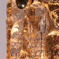 Wandleuchten von Carl Fagerlund, Orrefors (schwedisches Glas), Modell Gefion von Lyfa Denmark