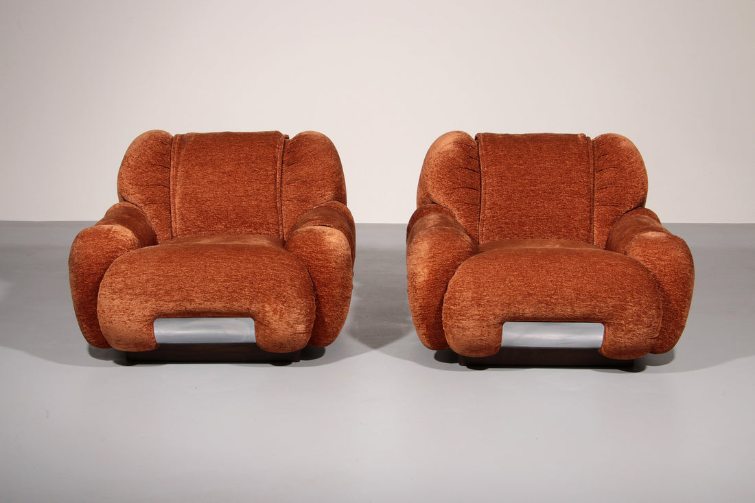 Lounge Chairs designed in the style from Adriano Piazzesi italy