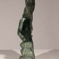 Grünes Meisterwerk aus Carrara-Marmor von Armando Rosato aus dem Jahr 1977