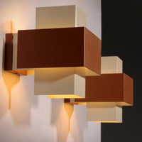 Paar geometrische Philips-Wandleuchten, 1960