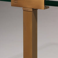 Salontisch aus Glas und Messing von Peter Ghyczy, Modell T54, 1970