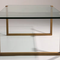 Salontisch aus Glas und Messing von Peter Ghyczy, Modell T54, 1970