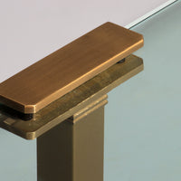 Salontisch aus Glas und Messing von Peter Ghyczy, Modell T54, 1970