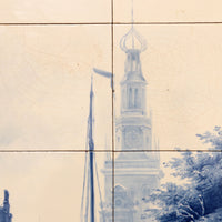 Großes Kacheltableau 30 Teile De Waag Alkmaar Royal Delft Pr Fles von Cornelis Springer 1898
