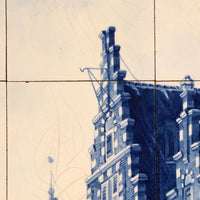 Großes Kacheltableau 30 Teile De Waag Alkmaar Royal Delft Pr Fles von Cornelis Springer 1898