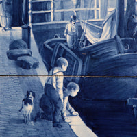 Großes Kacheltableau 30 Teile De Waag Alkmaar Royal Delft Pr Fles von Cornelis Springer 1898