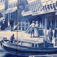Großes Kacheltableau 30 Teile De Waag Alkmaar Royal Delft Pr Fles von Cornelis Springer 1898