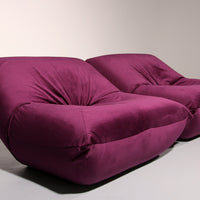 Lila Papillon Lounge-Sessel von Guido Maria Rosati für Giovannetti Mind Condition