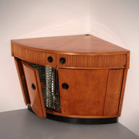 Barschrank aus hellem Holz, zugeschrieben an Paolo Buffa, 1940er Jahre
