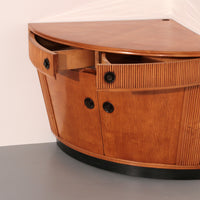 Barschrank aus hellem Holz, zugeschrieben an Paolo Buffa, 1940er Jahre