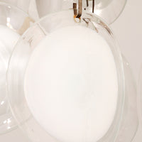 Italian Mid-Century Murano, Venetian Glass Disc Chandelier by Vistosi