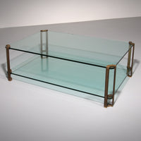 Vintage-Glas-Couchtisch von Peter Ghyczy, Modell T24 (130x80x45)