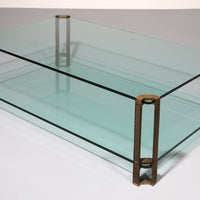Vintage-Glas-Couchtisch von Peter Ghyczy, Modell T24 (130x80x45)