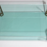 Vintage-Glas-Couchtisch von Peter Ghyczy, Modell T24 (130x80x45)