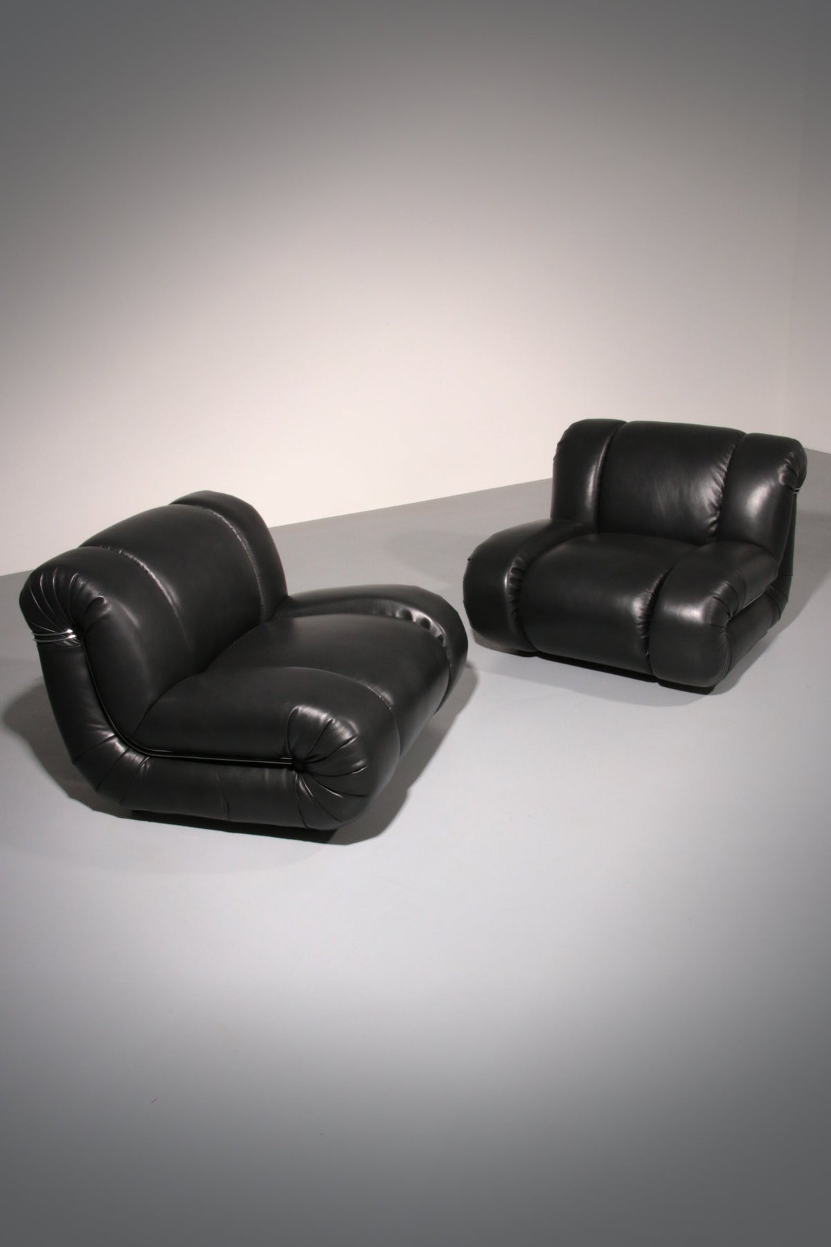 Mimo Padova Black Leader Modulare Lounge-Sessel „Velasquez“ – 1970